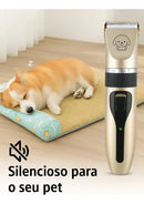 Kit Banho e Tosa Pet com Máquina para Cães e Gatos Bivolt