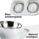 Comedouro e Bebedouro Pet Duplo em Inox para Cães e Gatos