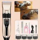 Kit Máquina de Tosa Pet Silenciosa Completa para Cães e Gatos Dourada