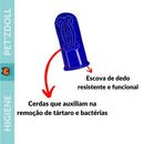 Kit Higiene Bucal Pet Creme Dental Spray Bucal e Escova Sabor Menta