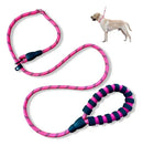 Guia Unificada com Enforcador Bacon Born 1,4m para Adestramento Rosa