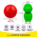 Kit Big Bull Pet com 4 Brinquedos Maciços Bolinhas Resistentes para Cachorro